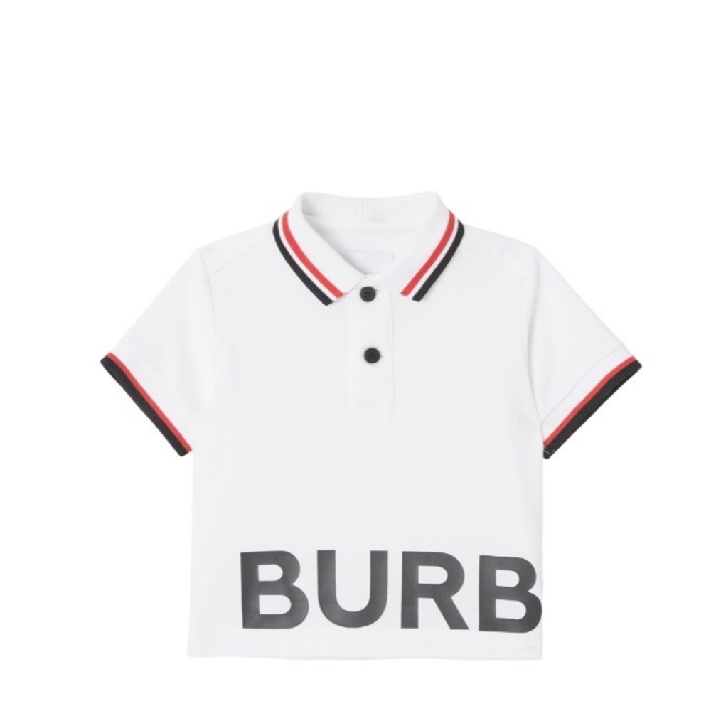 NWT Burberry Mini Jerome Tipped Polo Shirt